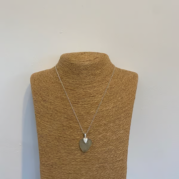 Sea Glass and Silver Necklace (689)
