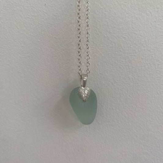 Green Sea Glass Necklace