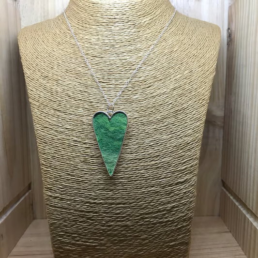 Felt Heart Necklace (292)