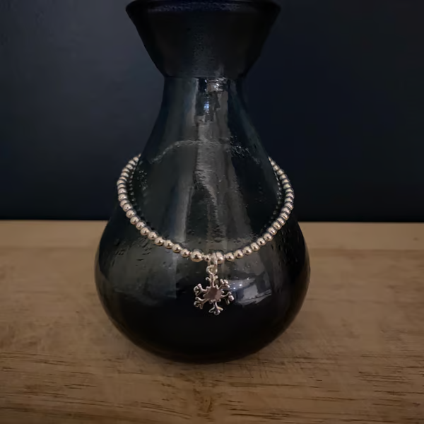 Sterling Silver Snowflake Bracelet (572)